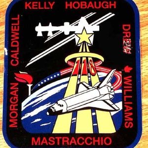 STS-118 SHUTTLE MISSION NASA CREW STICKER, 2007 OFFICIAL MISSION DESIGN, COLOUR